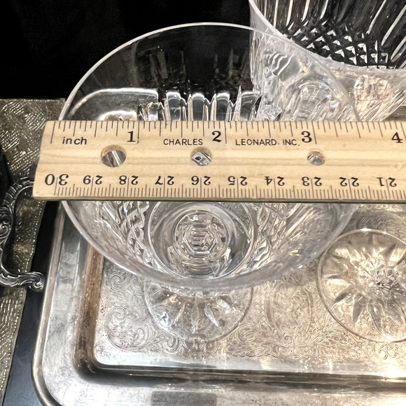 Galway Irish Crystal Signed GAL 15 Water Goblet Wine Glasses Set of 3 NWT - Picture 6 of 9